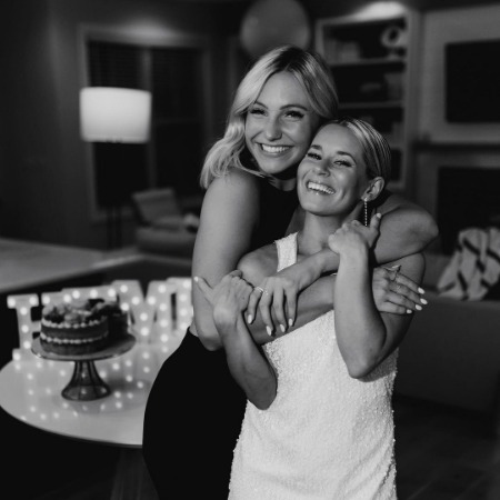 Harper Hempel with her sister Olivia Rink Hempel. 